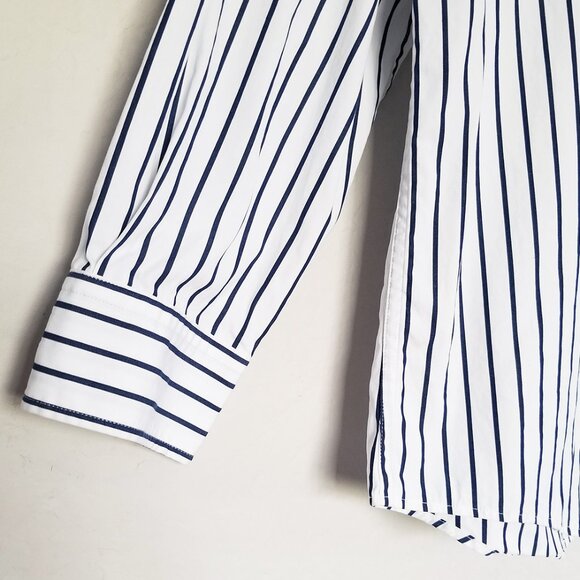 Calvin Klein‎ Men's S Striped Button Down Shirt Long Sleeve Relaxed Oversize Fit - Picture 9 of 16